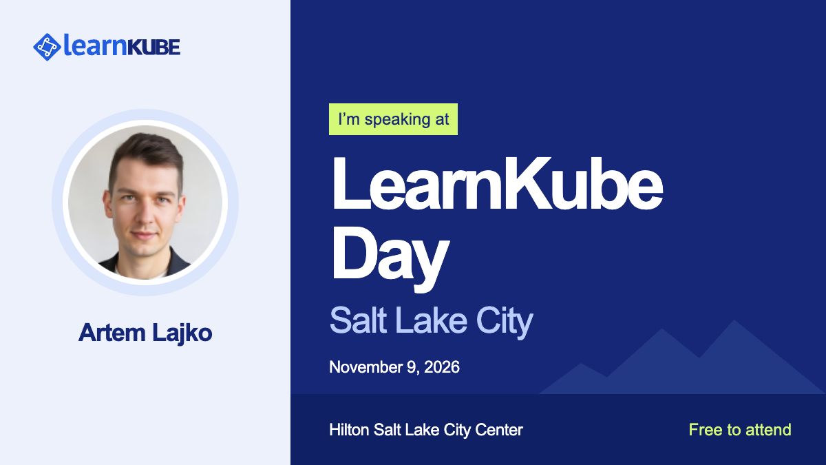 Navy speaker card for Artem Lajko